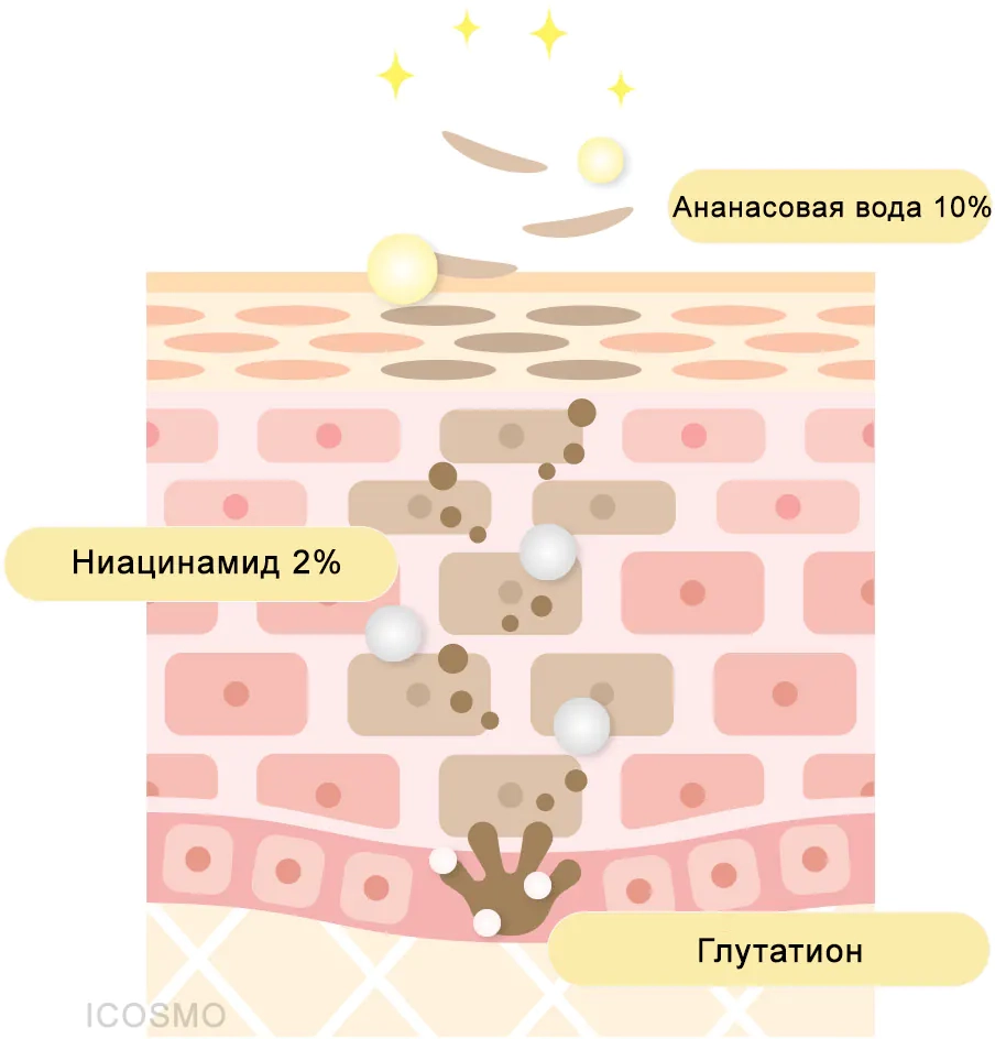 Компоненты гидрогелевой маски BIODANCE Radiant Vita Niacinamide Real Deep Mask
