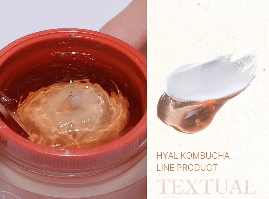 Текстура крем-гелю Medi-Peel Hyal Kombucha Tea-Tox Cream