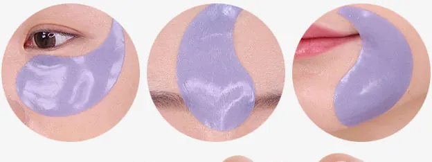 Зоны использования патчей Medi Peel Hyaluron Aqua Peptide 9 Ampoule Eye Patch
