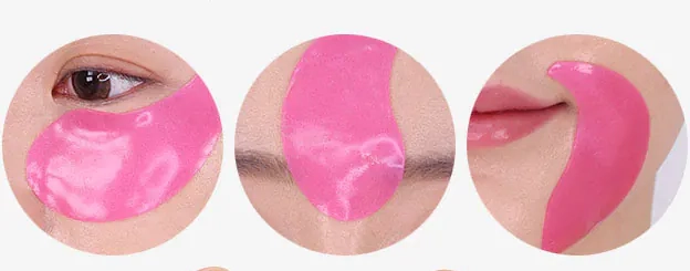 Зоны использования патчей Medi Peel Hyaluron Rose Peptide 9 Ampoule Eye Patch
