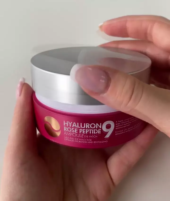 Наполненность патчей Medi peel Hyaluron Rose Peptide 9 Ampoule Eye Patch