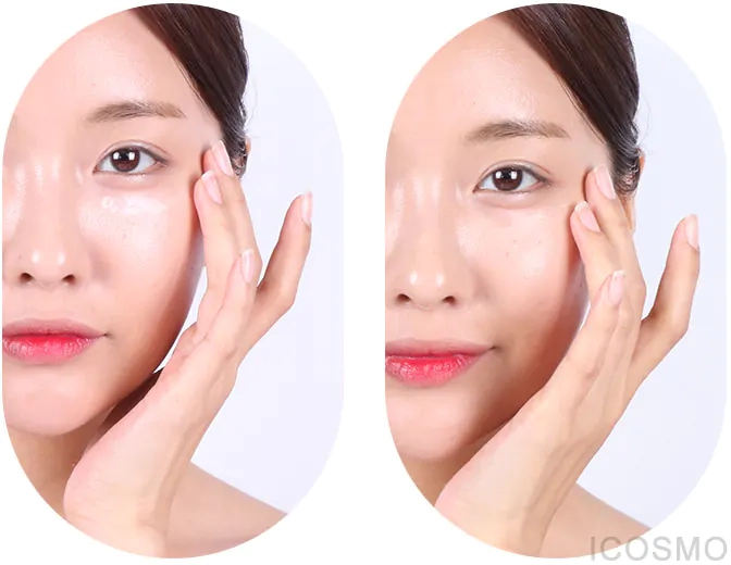 Как наносить крем для век Medi peel Peptide 9 Hyaluronic Volume Eye Cream