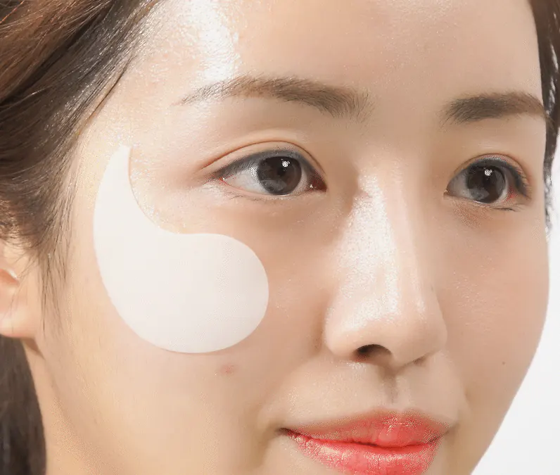 Кожа после гидрогелевых патчей Medi Peel Red Lacto Collagen Eye Patch