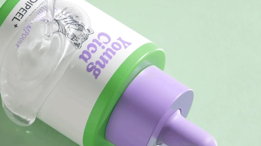Текстура сыворотки Medi peel Young Cica PDRN Trouble Soothing Ampoule