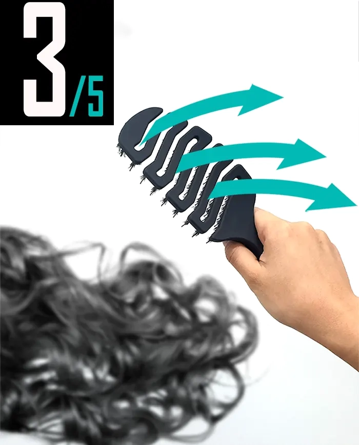 Сушка волос продувной скелетной щеткой SPAKLEAN Amazing Flex Brush