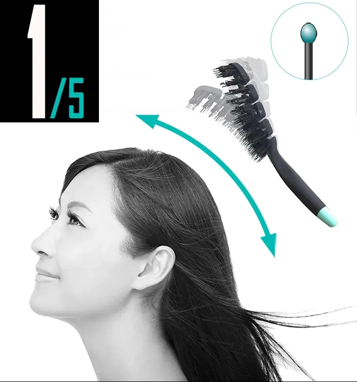 Массаж кожи головы расческой SPAKLEAN Amazing Flex Brush