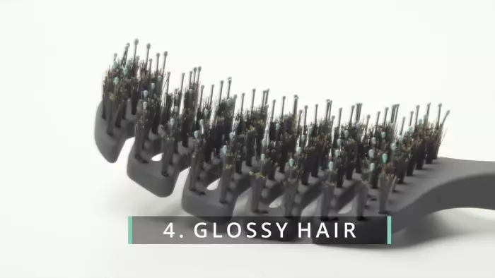 Блеск локонов после щетки SPAKLEAN Amazing Flex Brush