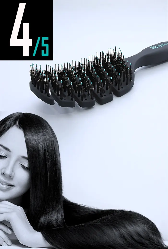 Блеск локонов после щетки SPAKLEAN Amazing Flex Brush